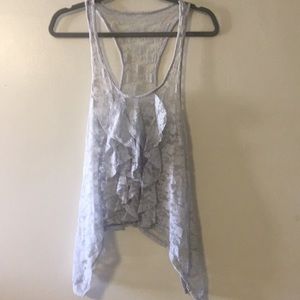 Sheer lace tank